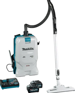 Makita VC011GM2NL1 XGT 40V Max Li-Ion Accu Rugstofzuiger Set (2x 4.0Ah) - 6L