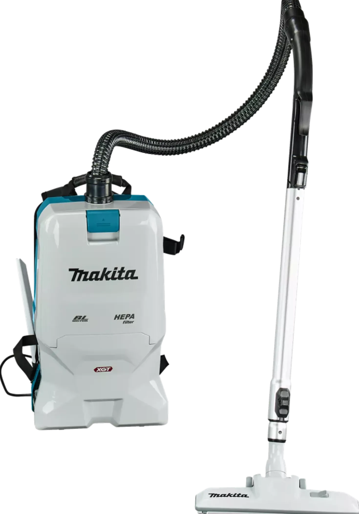 Makita VC011GM2NL1 XGT 40V Max Li-Ion Accu Rugstofzuiger Set (2x 4.0Ah) - 6L