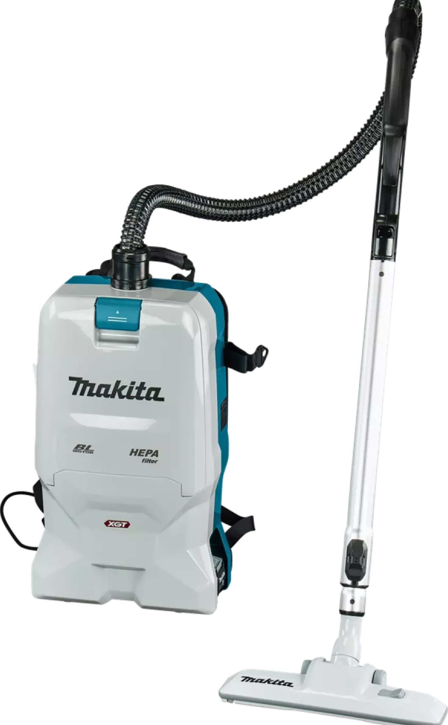 Makita VC011GM2NL1 XGT 40V Max Li-Ion Accu Rugstofzuiger Set (2x 4.0Ah) - 6L