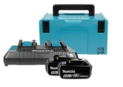 Makita 197629-2 18V Li-Ion accu starterset (2x 5.0Ah) + duolader in Mbox