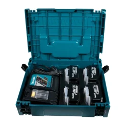 Makita 196696-4 18V Li-Ion accu starterset (4x 3.0Ah) + lader in Mbox