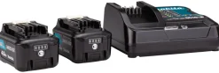 Makita 197641-2 10.8V - 12V Li-Ion accu starterset (2x 4,0Ah) + lader in Mbox