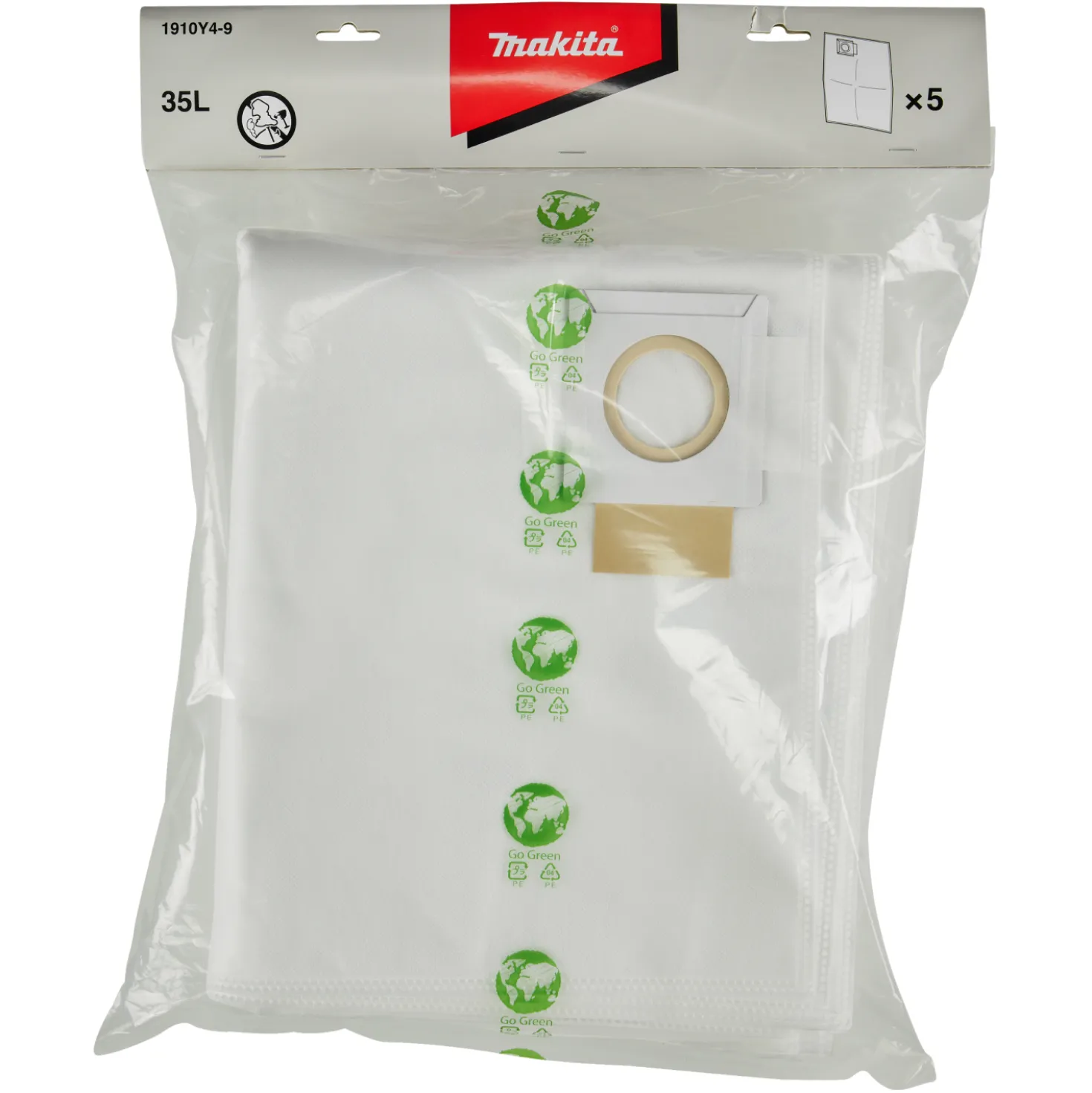 Makita 1910Y4-9 Fleece stofzak - 35L - stofzuiger
