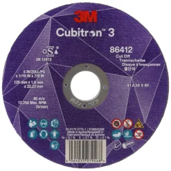 3M Cubitron 3 Doorslijpschijf - 180mm x 2,5mm x 22,23mm - K36 - T42 (25 stuks)