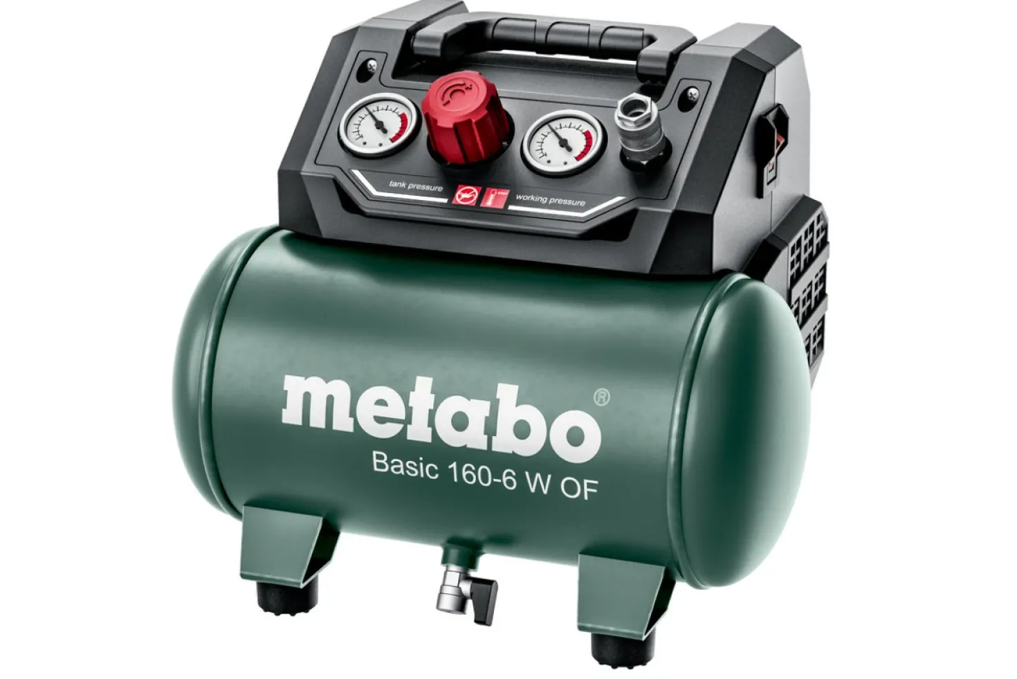 Metabo Basic 160-6 W OF Compressor - 8 bar - 6L - 55 l/min