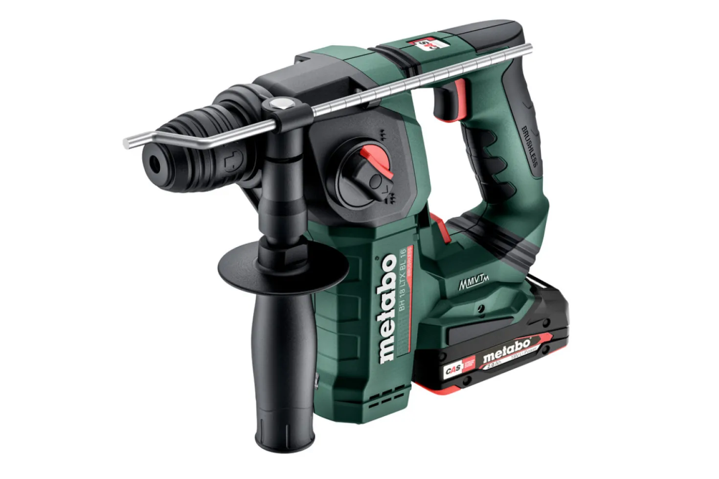 Metabo BH 18 LTX BL 16 18V Li-ion accu SDS-plus boorhamer set (2x 4.0Ah accu) in metaBOX - 1.3J