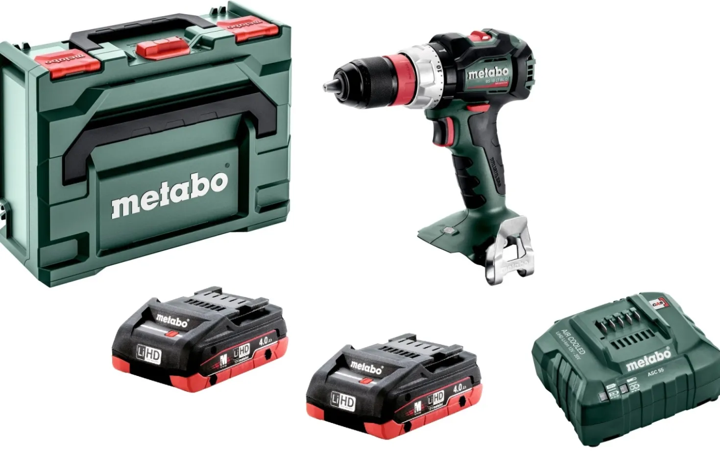 Metabo BS 18 LT BL Q 18V LiHD accu boor-/schroefmachine set (2x 4.0Ah accu) in metaBOX - koolborstelloos