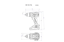 Metabo BS 18 LT BL 18V Li-Ion accu boor-/schroefmachine set (2x 4.0Ah Li-Power accu) in metaBOX - koolborstelloos