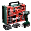 Metabo BS 18 Quick Set Mobile workshop 18V Li-ion accu schroef-/boormachine set (2x 2.0Ah accu) in koffer incl. 74-Delige accessoiresset