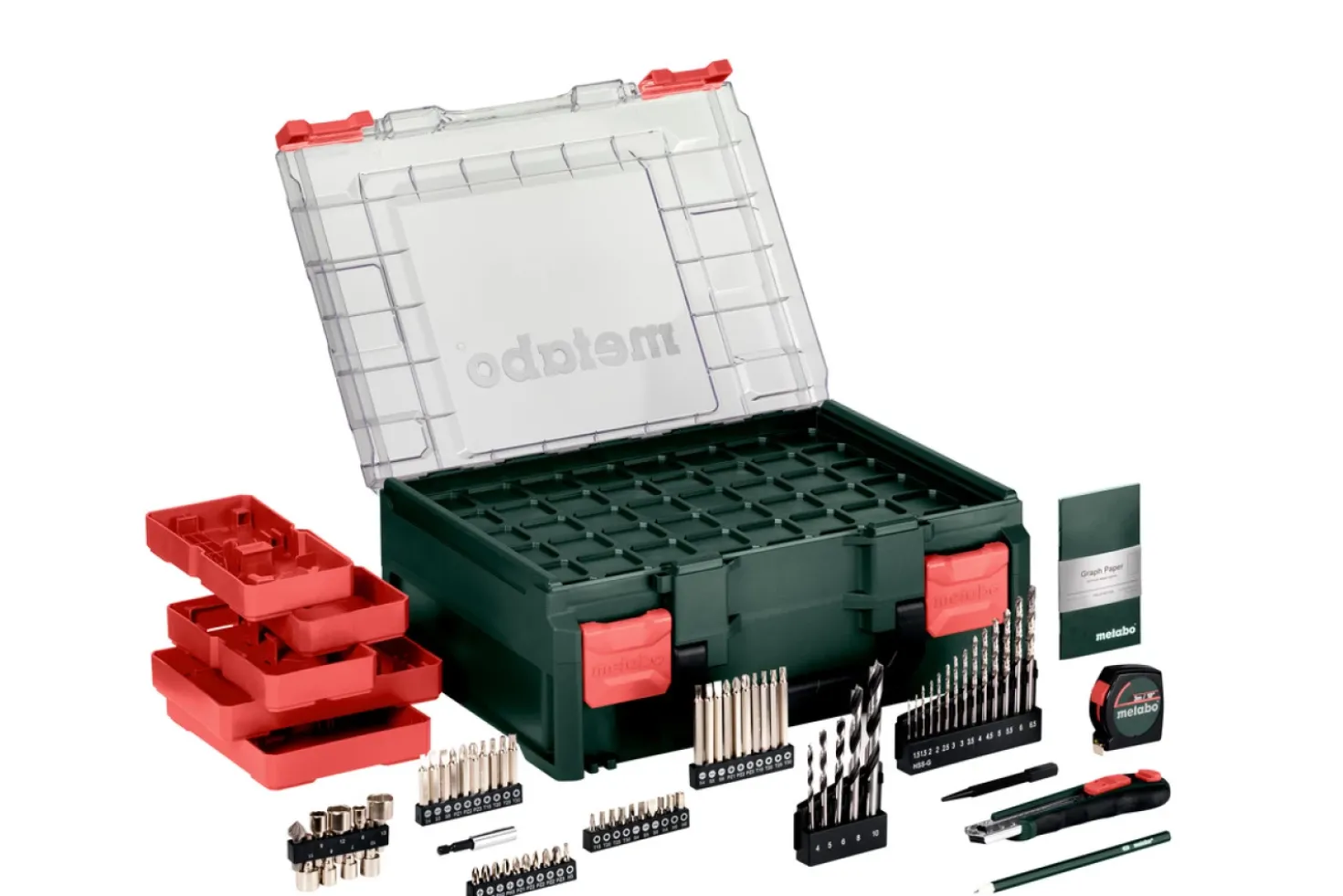 Metabo BS 18 Quick Set Mobile workshop 18V Li-ion accu schroef-/boormachine set (2x 2.0Ah accu) in koffer incl. 74-Delige accessoiresset