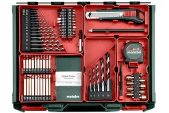 Metabo BS 18 Set Mobile workshop 18V Li-ion accu schroef-/boormachine set (2x 2.0Ah accu) in koffer incl. 74-Delige accessoiresset