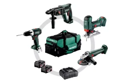Metabo Combo Set 4.1.4 18V Li-ion accu 4-Delige combiset (2x 4.0Ah accu) in tas