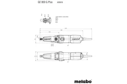 Metabo GE 950 G Plus Rechte slijper - 950W - 6mm - variabel