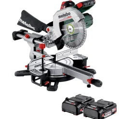 Metabo KGS 18 LTX BL 254 LiHD Accu afkortzaag set (2x 8Ah) - 254 x 30mm