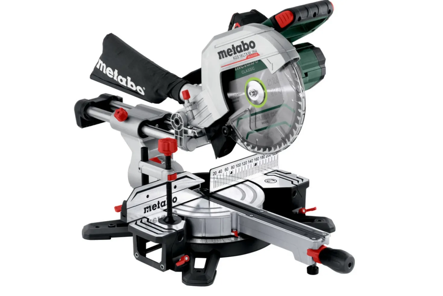 Metabo KGS 18 LTX BL 254 LiHD Accu afkortzaag set (1x 4Ah) - 254 x 30mm