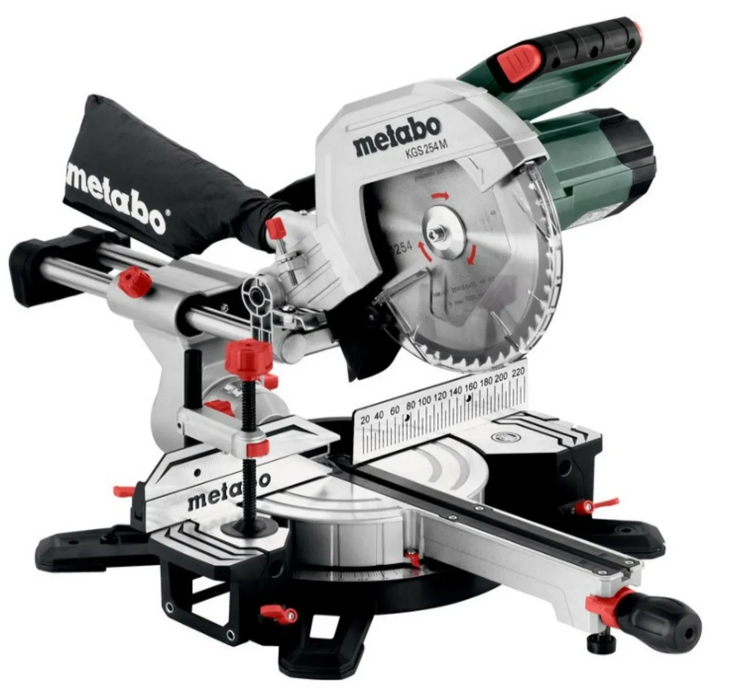 Metabo KGS 254 M Afkortzaag - 1800W - 254 x 30mm - Quick hendel - met extra zaagblad