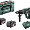 Metabo KH 18 LTX 24 18V Li-ion Accu combihamer set (2x 4.0Ah Li-Power accu) in metaBOX