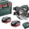 Metabo KS 18 LTX 57 18V LiHD accu cirkelzaag set (2x 8.0Ah accu) in metaBOX - 165mm