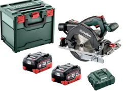 Metabo KS 18 LTX 57 18V LiHD accu cirkelzaag set (2x 8.0Ah accu) in metaBOX - 165mm