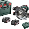 Metabo KS 18 LTX 57 18V Li-Ion accu cirkelzaag set (2x 5.2Ah accu) in metaBOX - 165mm