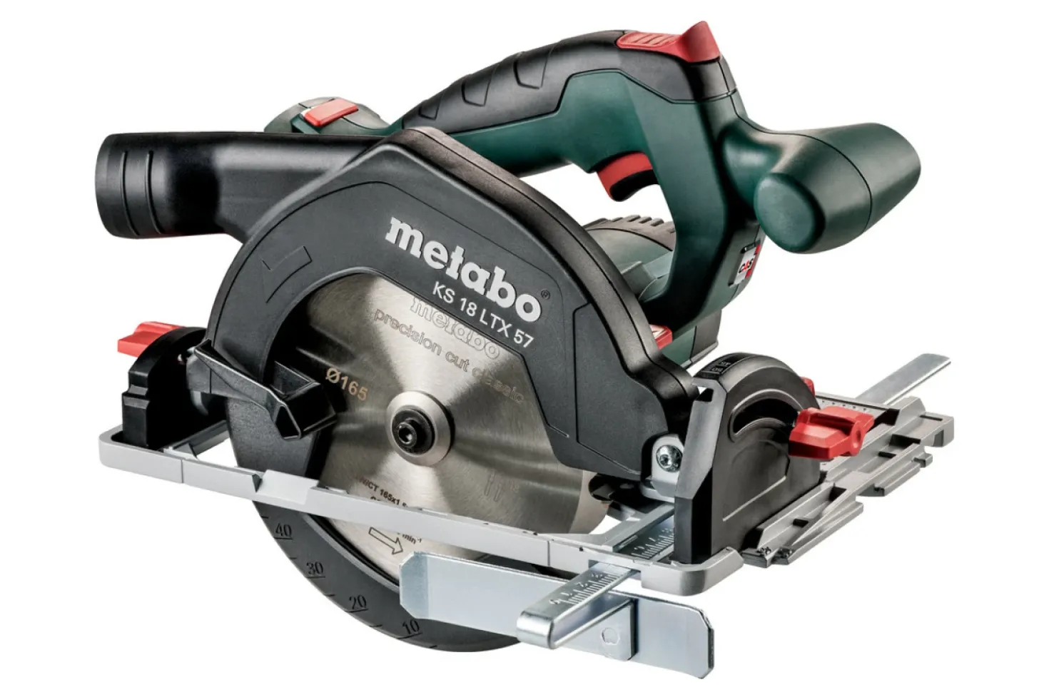 Metabo KS 18 LTX 57 18V Li-Ion accu cirkelzaag set (2x 5.2Ah accu) in metaBOX - 165mm