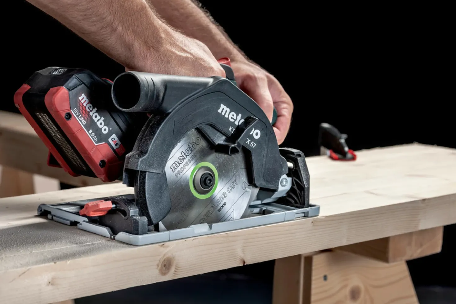 Metabo KS 18 LTX 57 18V Li-Ion accu cirkelzaag set (2x 5.2Ah accu) in metaBOX - 165mm