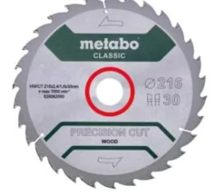 Metabo 628062000 Precision Cut Cirkelzaagblad - 216 x 30 x 30T - Hout