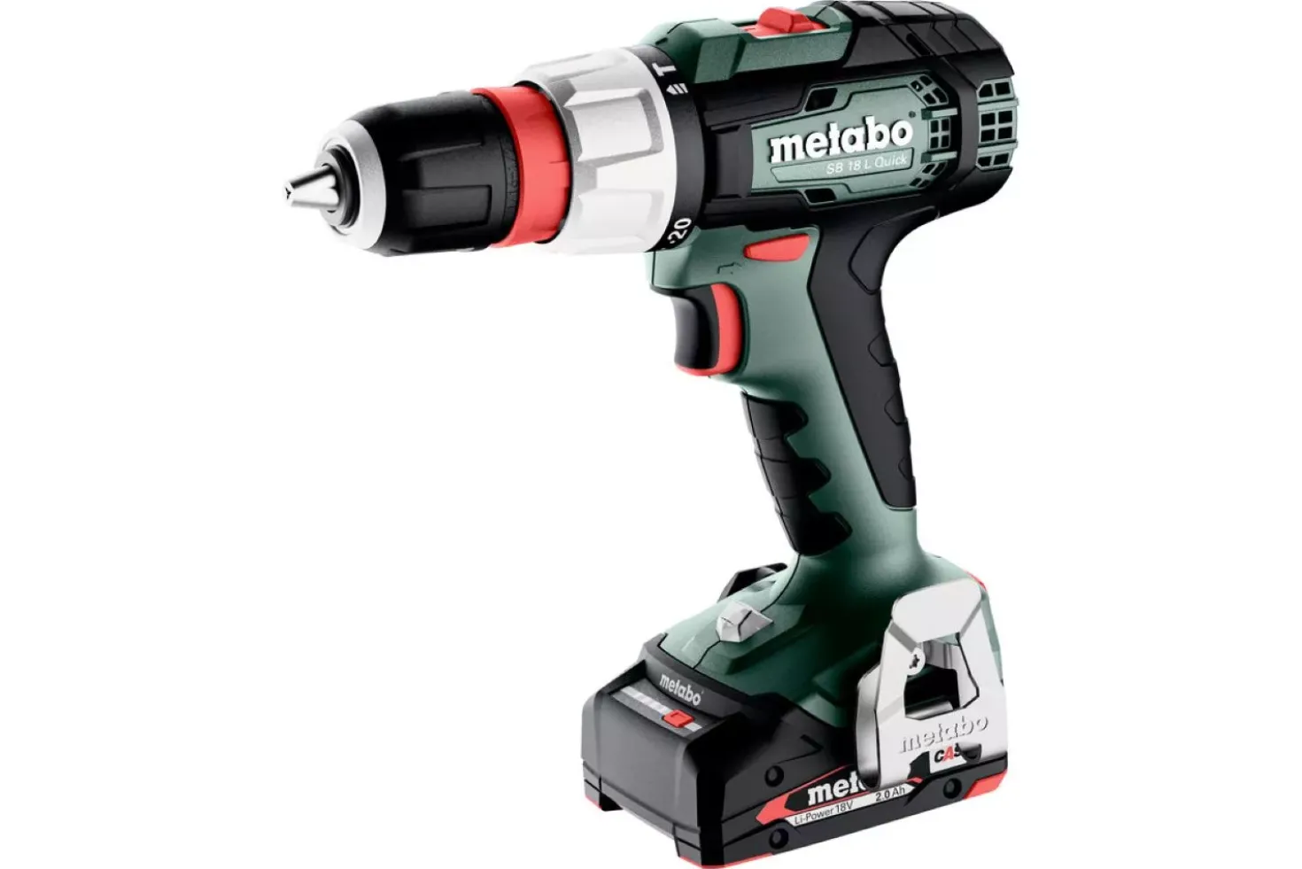 Metabo SB 18 L Q 18V Li-ion accu klopboor-/schroefmachine set (2x 2.0Ah accu) in MetaBox - 60Nm