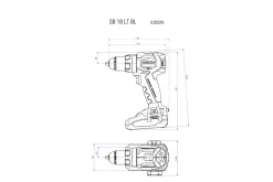 Metabo SB 18 LT BL 18V Li-Ion accu klopboor- /schroefmachine body in metaBOX - koolborstelloos