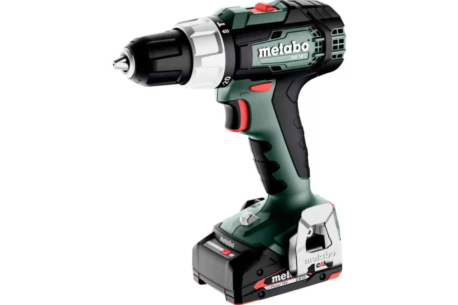 Metabo SB 18 L 18V Li-ion accu klopboor-/schroefmachine set (2x 2.0Ah accu) in MetaBox - 60Nm