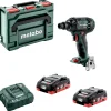 Metabo SSW 18 LTX 300 BL 18V LiHD Accu slagmoersleutel set (2x 4.0Ah LiHD accu) in metaBOX - 300Nm - 1/2" - koolborstelloos