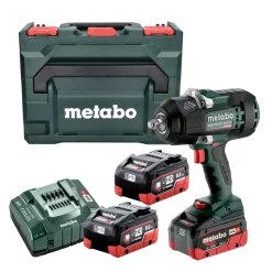 Metabo SSW 18 LTX 1450 BL 18V Li-ion Accu Slagmoersleutel set (2x 8.0Ah LiHD accu) in metaBOX