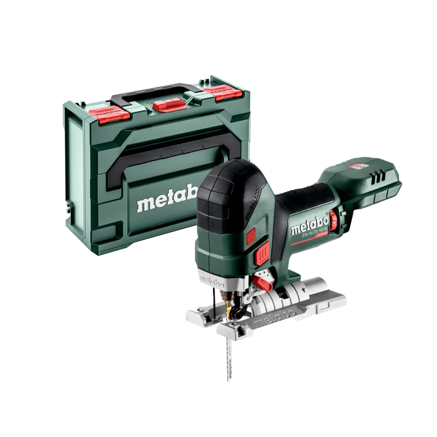 Metabo STA 18 LTX 150 BL 18V Li-ion accu decoupeerzaag body in MetaBox - T-greep