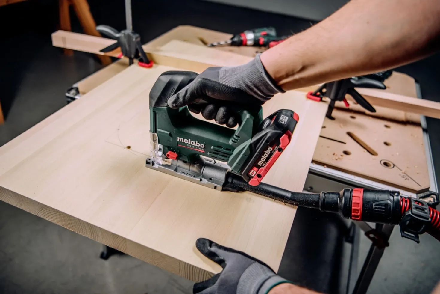 Metabo STB 18 LT 130 BL 18V LiHD Accu Decoupeerzaag body - D-greep