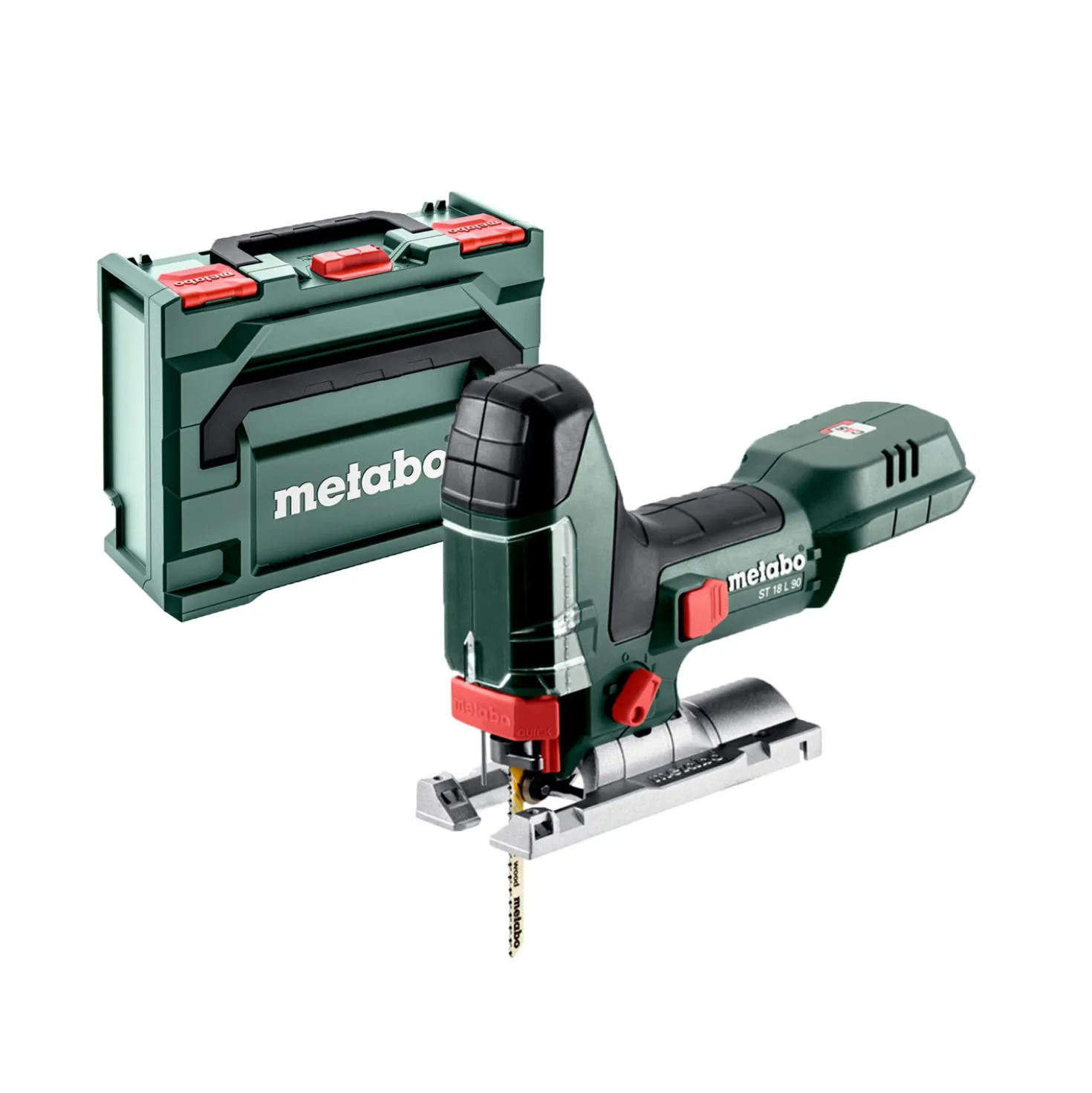 Metabo ST 18 L 90 18V Li-ion accu decoupeerzaag body in MetaBox - T-greep