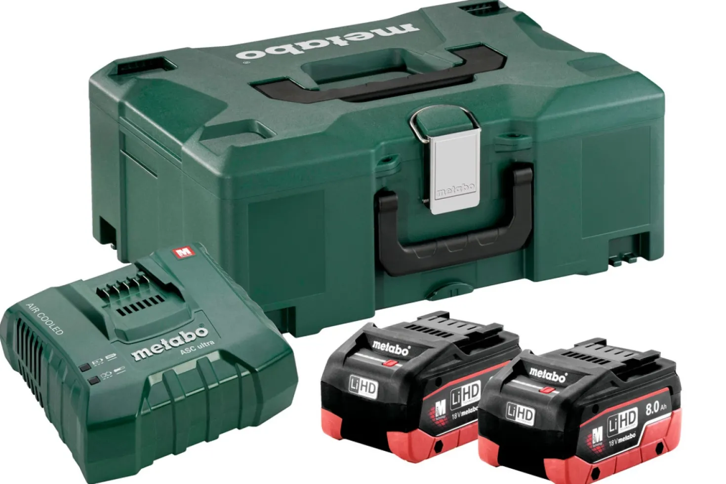 Metabo 685131000 18V LiHD accu starterset (2x 8,0Ah) + lader