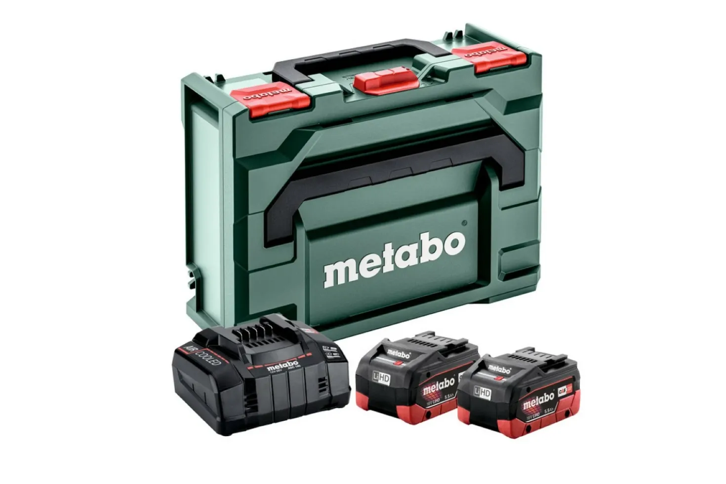 Metabo 685077000 18V LiHD accu starterset (2x 5.5Ah) + lader in MetaBox