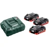 Metabo 685132000 18V LiHD accu starterset (3x 4.0Ah) + lader