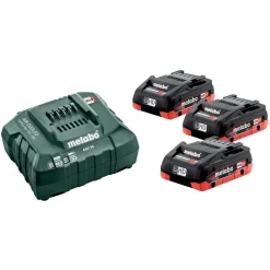 Metabo 685132000 18V LiHD accu starterset (3x 4.0Ah) + lader