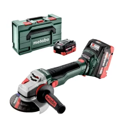 Metabo WB 18 LTX BL 15-125 Quick 18V Li-Ion accu haakse slijper set (2x 5.5Ah) in MetaBox - 125mm