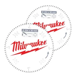 Milwaukee 4932479576 Cirkelzaagblad - 254 x 30mm - hout - duopack