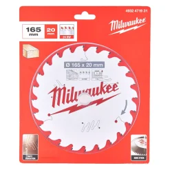 Milwaukee 4932471931 Cirkelzaagblad - 165x20x1,6mm - 24T