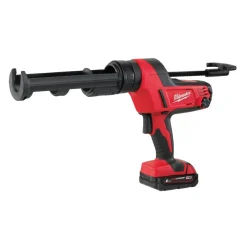 Milwaukee C18 PCG/310C-201B 18V Li-Ion Accu lijm- en kitspuit set (1x 2.0Ah accu) incl. kokerhouder in tas