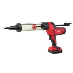Milwaukee C18 PCG/400T-201B 18V Li-Ion Accu lijm- en kitspuit set (1x 2.0Ah accu) incl. worsthouder in tas