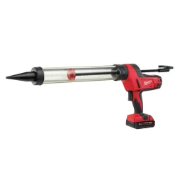 Milwaukee C18 PCG/600T-201B 18V Li-Ion Accu lijm- en kitspuit set (1x 2.0Ah accu) incl. worsthouder in tas