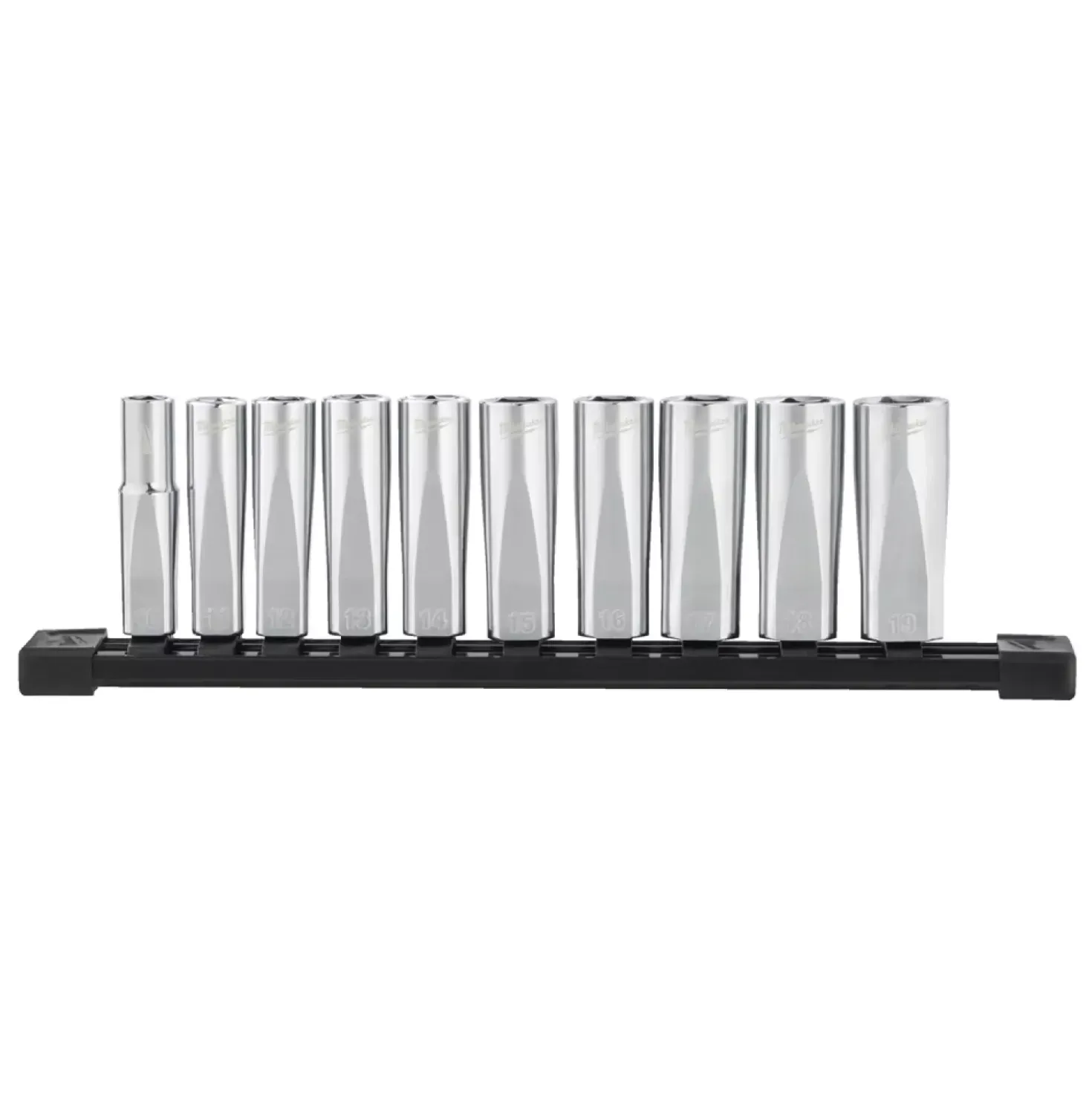 Milwaukee 4932492509 10-delige Bitset 3/8" FOUR FLAT lang