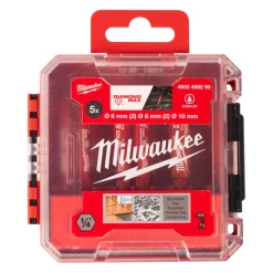 Milwaukee 4932498299 5-delige Diamantborenset nat/droog - 1/4'' - 6 (2x), 8 (2x), 10mm in Packout