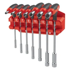 Milwaukee 4932498704 7-delige Dopschroevendraaierset T-greep Schroevendraaierset met comfort grip - 5-13mm