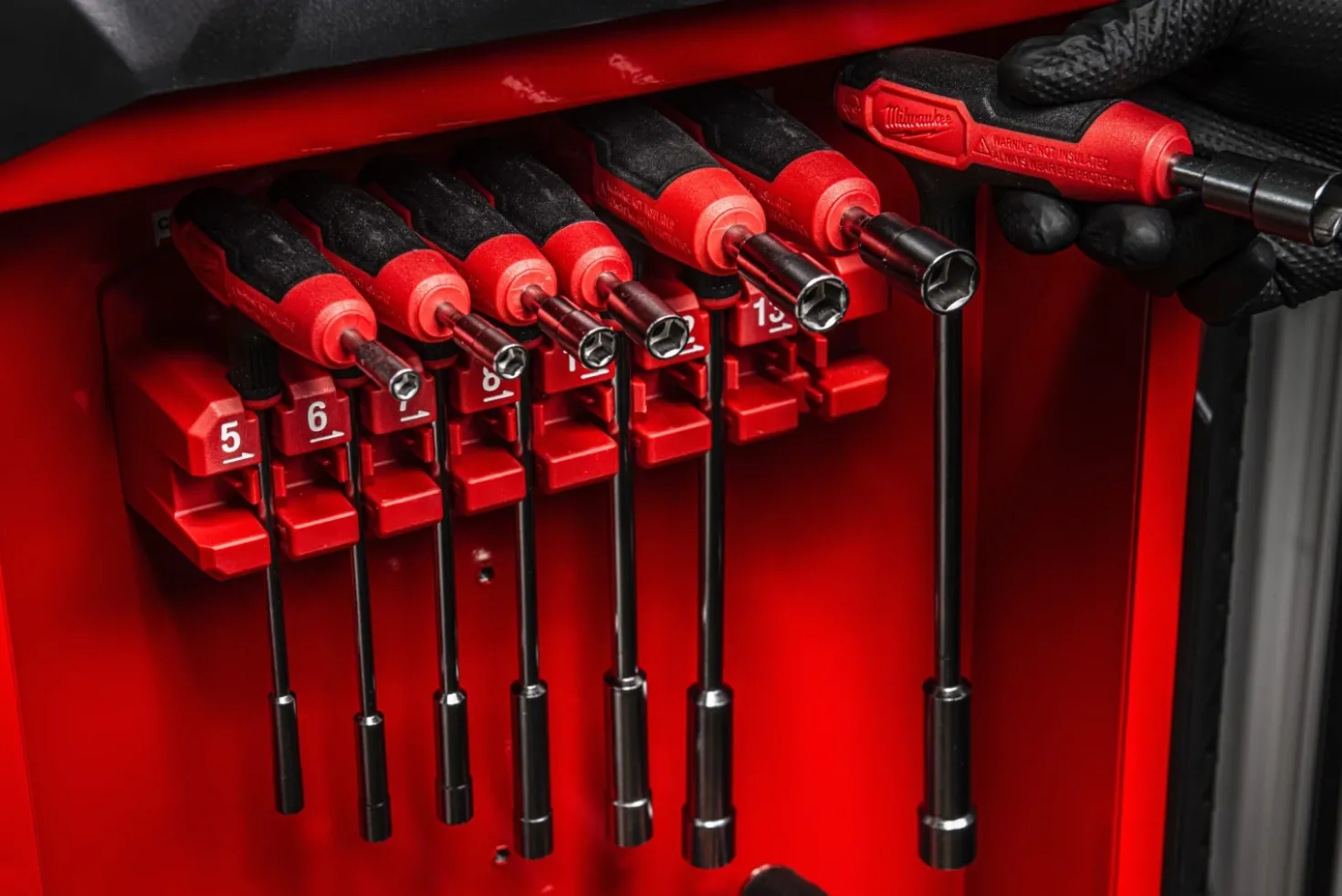 Milwaukee 4932498704 7-delige Dopschroevendraaierset T-greep Schroevendraaierset met comfort grip - 5-13mm