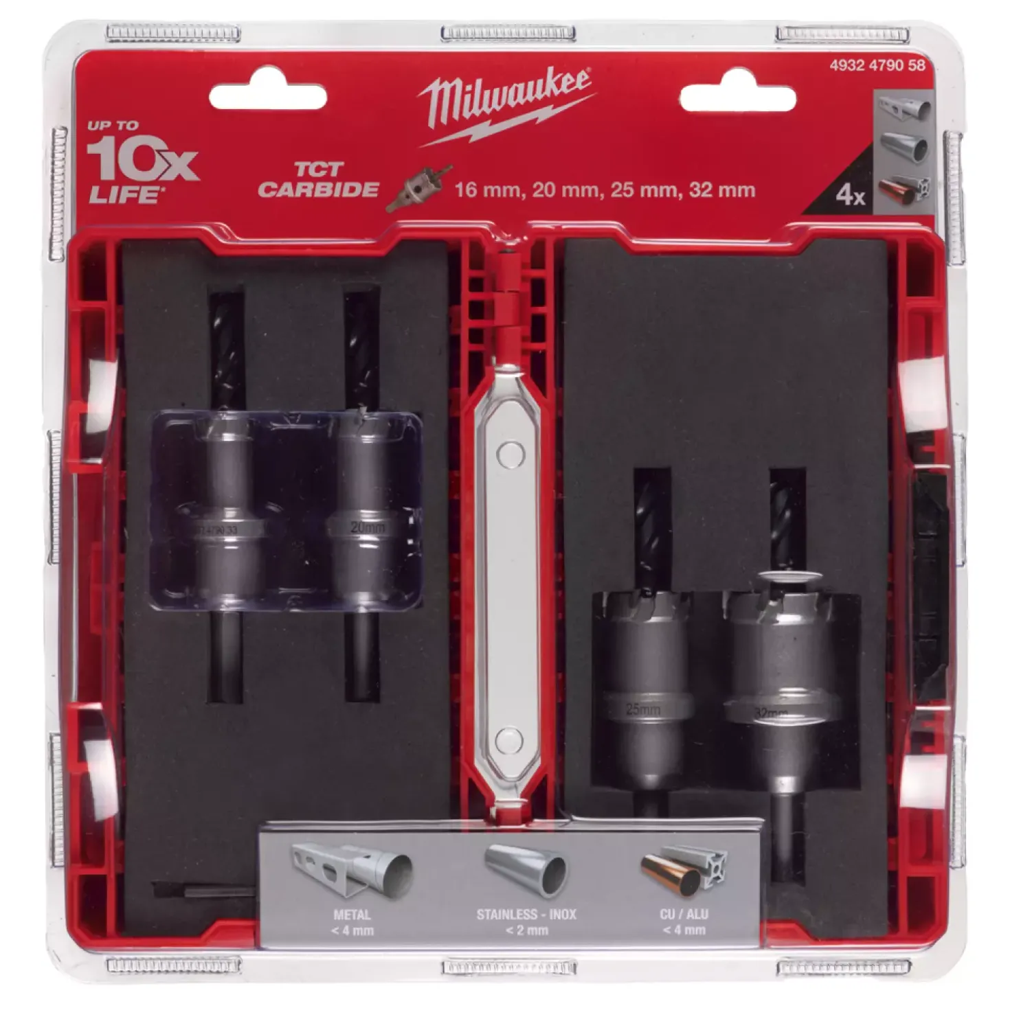 Milwaukee 4932479058 4-delige Gatzagenset - TCT